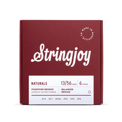 Stringjoy Naturals Medium 13-56 PB Acoustic Guitar Strings