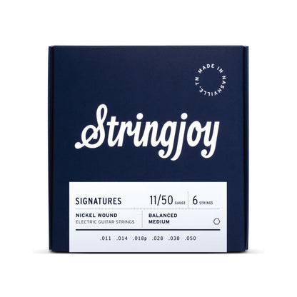 Stringjoy Balanced Medium 11-50 NW Electric Guitar Strings