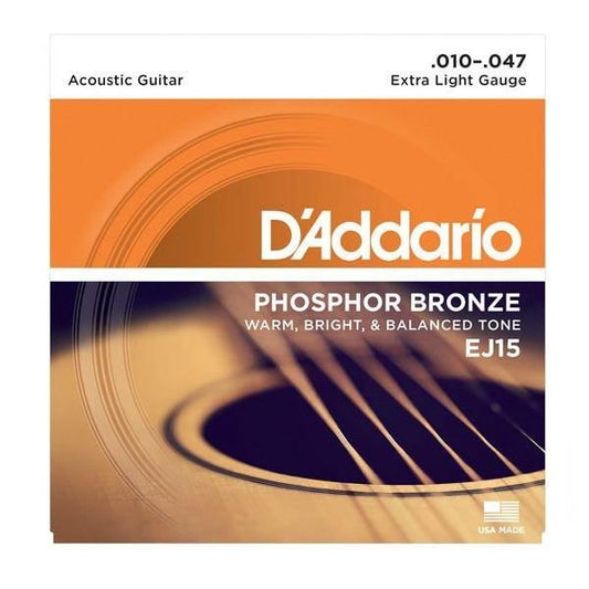 D'Addario EJ15 Fosforbrons 10-47