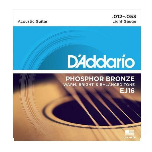 D'Addario EJ16 Phosphor Bronze 12-53