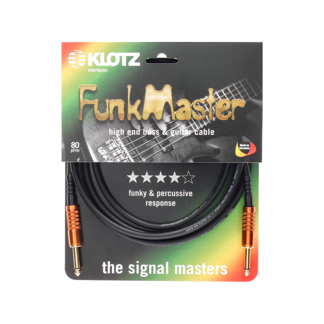 Klotz Funk Master high end guitar & bass cable 6m