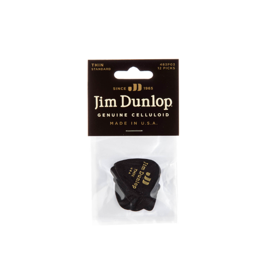 Dunlop Echte Celluloid Classics Zwart Dun